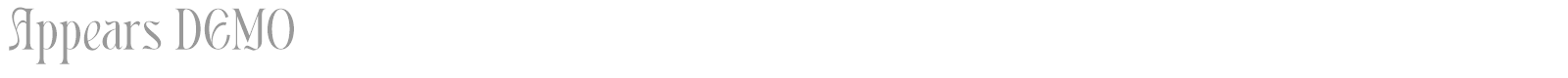 Appears font preview